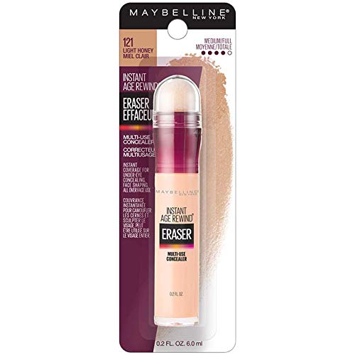 Maybelline Instant Age Rewind Eraser Dark Circles Treatment Multi-Use Concealer, 100, 1 Count (Packaging May Vary)