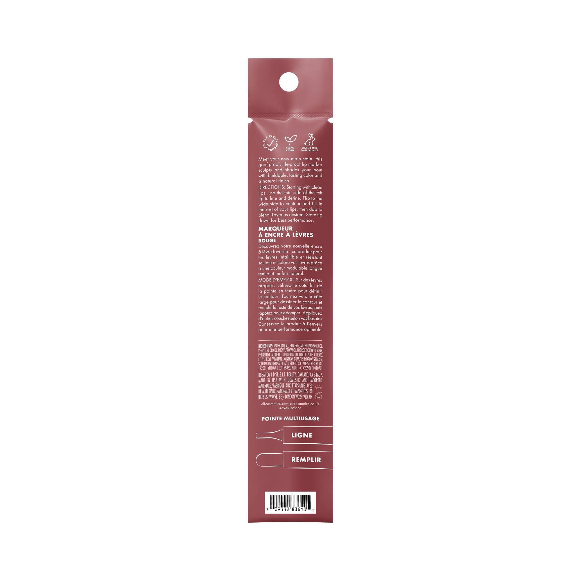 e.l.f. Main Stain Lip Marker, Rose Macaron