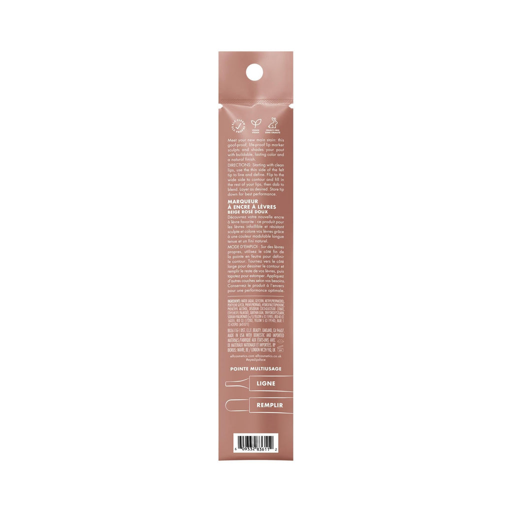 e.l.f. Main Stain Lip Marker, Rose Macaron
