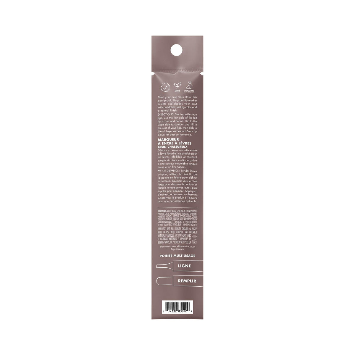 e.l.f. Main Stain Lip Marker, Rose Macaron