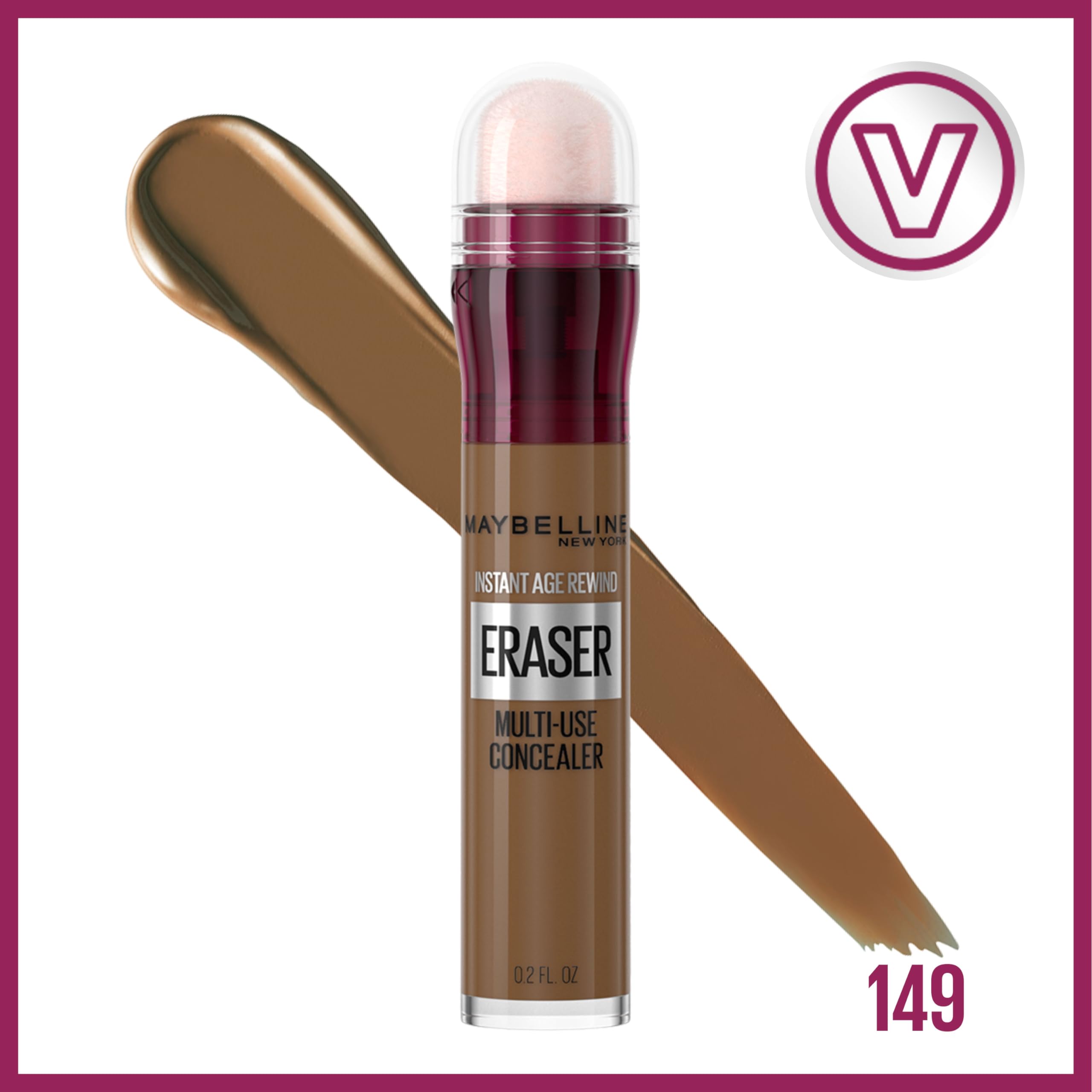 Maybelline Instant Age Rewind Eraser Dark Circles Treatment Multi-Use Concealer, 100, 1 Count (Packaging May Vary)