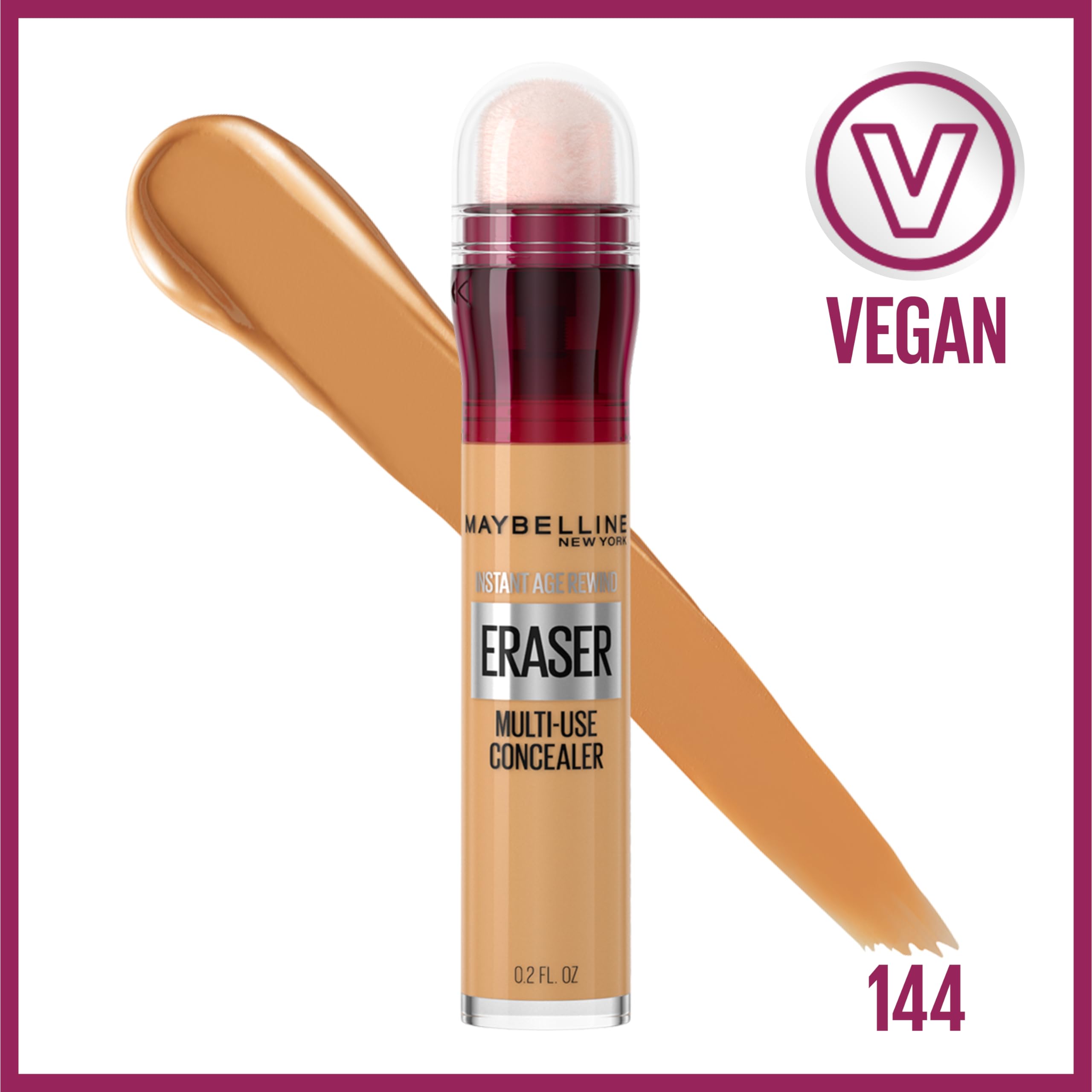 Maybelline Instant Age Rewind Eraser Dark Circles Treatment Multi-Use Concealer, 100, 1 Count (Packaging May Vary)