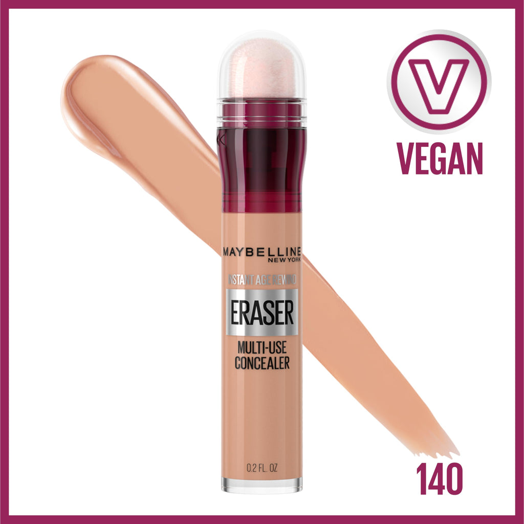 Maybelline Instant Age Rewind Eraser Dark Circles Treatment Multi-Use Concealer, 100, 1 Count (Packaging May Vary)
